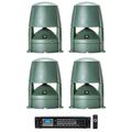 (4) JBL CONTROL 85M 5.25 Commercial 70v Outdoor Landscape Speakers+Amplifier