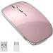 Wireless Mouse Chargeable Portable Silent Wireless Mouse USB and Type-C Dual Mode Wireless Mouse 3 Adjustable