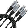 USB C Cables [ 6.6 ft 2 Pack ] 60W 3.1A PD Type C Fast Charging Cable Type C Charging Cord Compatible