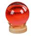 Storm Weather Forecast Glass Bottle Fashion Creative Ball-Shaped Glass Barometer Decorative Glass Bottle For Christmas Blessing Gifts Red