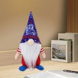 New Years Decorations Independence Day Decorations - Long Hat Gnome Decor - Patriotic Gnome Plush President Election Decorations Fourth Of July Patriotic Decor Faceless Doll Gnomes