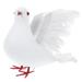 OUNONA Pigeon Bird Ornament Dove Decorative Peace Animal Craft Statues Realistic Figure Sculpture Birds Nest White Artificial