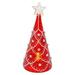 Boston International - LED Small Tabletop Tree - Red & White Pearl