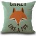 Mchoice Fox Print Sofa Bed Home Decoration Pillow Case Cushion Cover Home Decor Cushion Covers Throw Pillow Case for Couch or Bed Decorative Bedding Couch Bed Sofa Car 18*18