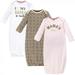 Hudson Baby Infant Girl Cotton Gowns Leopard Mamas Mini 0-6 Months