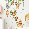Stickers muraux sur le thème des animaux de la forêt pour chambre de bébé décoration de chambre