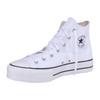 Sneaker CONVERSE "CHUCK TAYLOR ALL STAR PLATFORM CANVAS", Gr. 37,5, weiß, Textil, sportlich, Schuhe