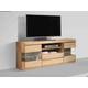 Lowboard WOLTRA "OSLO" Sideboards Gr. B/H/T: 160 cm x 60 cm x 35 cm, 1, beige (kernbuche) Lowboards