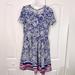 Lularoe Dresses | Lularoe Amelia Dress With Pockets | Color: Blue/Pink | Size: Xl