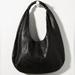 Anthropologie Bags | Anthropologie Slouchy Pebbled Leather Large Black Shoulder Bag | Color: Black | Size: Os