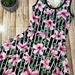 Lularoe Dresses | Floral Sleeveless A-Line Tank Dress With Pockets (Xxs Vintage Lularoe Llr) | Color: Black/Pink | Size: Xxs