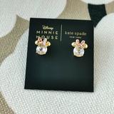 Kate Spade Jewelry | Kate Spade | Disney X Kate Spade New York Minnie Studs | Gold Stud Earrings | Color: Gold | Size: Os