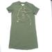 Michael Kors Dresses | Michael Kors Chain Front T-Shirt Dress Women Size Xs Green Long Sleeve Polyester | Color: Green | Size: Xs