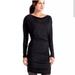 Athleta Dresses | Athleta Solstice Ruched Side Long Sleeve Black Dress | Color: Black | Size: Xxs