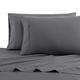 Nautica - Double Flat Sheet, Cotton Percale Bedding Set, Dorm Essentials (Whale Grey, Double)