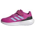 adidas RunFalcon 3.0 Elastic Lace Top Strap Sneaker, Lucid Fuchsia/Blue Dawn/core Black, 2.5 UK