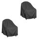 CLISPEED 2pcs Lounge Chair Cover Chairs for outside Lawn Chair Umbrella Swinging Chairs for Outdoors Dining Chair Cover Furniture To Rotate 210d Waterproof Silver Coated Oxford Cloth