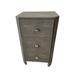 Everly Quinn 3 - Drawer Nightstand in Gray Wood in Brown/Gray | 30 H x 18 W x 12 D in | Wayfair 8D10FFEE02F74D4E83B1481684ECE09E