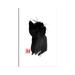 East Urban Home Cat?s Back II by Péchane - Wrapped Canvas Painting Print Metal in Black/White | 60 H x 40 W x 1.5 D in | Wayfair