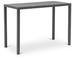 Meridian Furniture USA Maldives Aluminum Bar Outdoor Table Metal in Gray | 40 H x 55.5 W x 27.5 D in | Wayfair 344Grey-T
