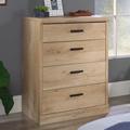 Sauder Aspen Post 4 Drawer 33.54" W Chest Wood in Black/Brown | 42.05 H x 33.54 W x 19.45 D in | Wayfair 433956