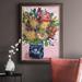 Red Barrel Studio® Bouquet In A Vase II Premium Framed Canvas- Ready To Hang Canvas, Solid Wood in Green/Pink/Red | 20 H x 16 W in | Wayfair