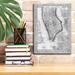 Williston Forge Hareld Plan of New York by Mitchell - Wrapped Canvas Print Canvas in Gray | 16 H x 12 W x 0.75 D in | Wayfair