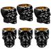 Trinx 2.8 Oz Skull Shot Glasses Set Of 6 Glass in Black/Yellow | 2.4 H in | Wayfair BBDFA478829D434CA56DDB64CF778C8F