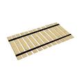 The Furniture King Wood Bed Slats Twin Size Closely Spaced For Specialty Bed Types Custom Width with Black Strapping Bed Frame Support Plank Boards 40.75 Wide