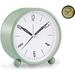 4 Inch Analog Alarm Clock Super Silent Non Ticking Battery Operated Loud Alarm Clock Easy Set And Night Light Function Bedroom Bedside Desk Office Study Work Gift Clock-Green