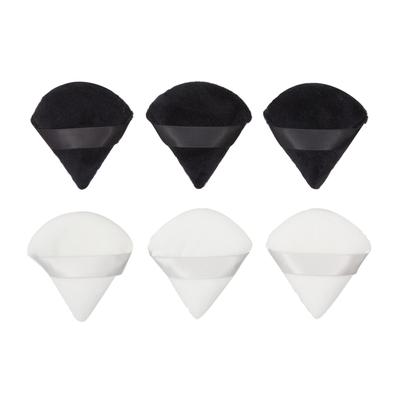 Triangle Makeup Velour Puffs for Powder, Foundation, Blush (2.7 In, 6 Pack)