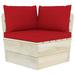 Andoer Pallet Sofa Cushions 3 pcs Red Fabric