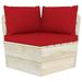 Carevas Pallet Sofa Cushions 3 pcs Red Fabric