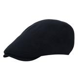 Midsumdr Sun Hat Baseball Cap for Men and Women Black Herringbone Newsboy Baker Boy Tweed Flat Cap Golf Hat Summer Beach Hat