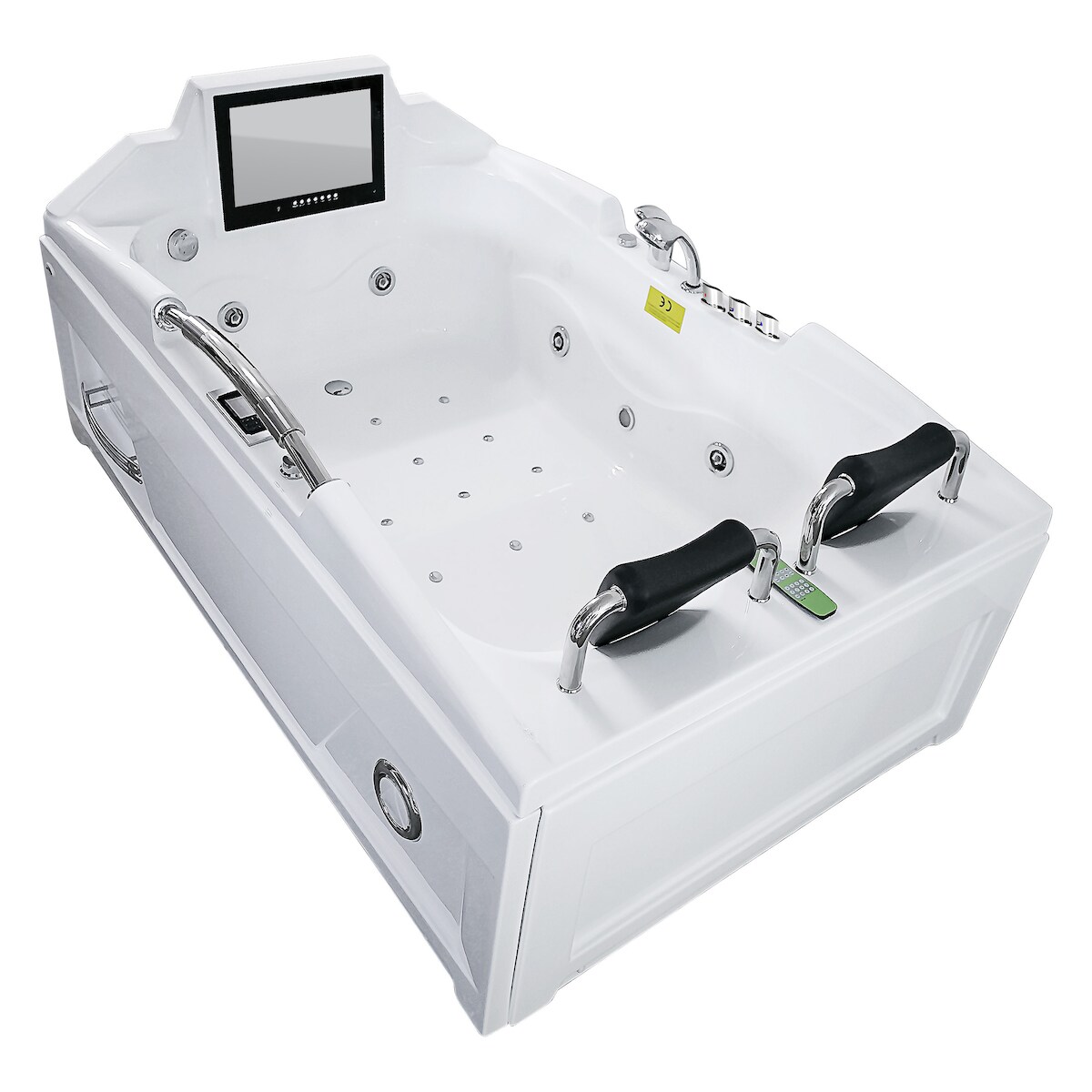 AcquaVapore Whirlpool Vollausstattung Pool Wanne Eckwanne mit TV T18R 120x188cm Image