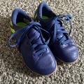 Adidas Shoes | Adidas Kids Indoor Soccer Shoes Size 10.5 | Color: Blue/Green | Size: 10.5b