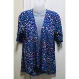 Lularoe Intimates & Sleepwear | Lularoe Bohemian Sz 3 (Large) Blue Kimono Chest 40” Pool Robe Beach Coverup F2 | Color: Blue/Orange | Size: L