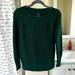 American Eagle Outfitters Sweaters | American Eagle Jegging Sweater, Ae Dark Green Knit Sweater Crewneck Thick Soft | Color: Green | Size: S