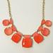 Kate Spade Jewelry | Kate Spade Cause A Stir Statement Orange & Pink Stone Gold Chain Necklace | Color: Orange/Pink | Size: Os