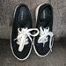 Torrid Shoes | Euc Torrid Canvas Tennis Shoes, Black W/White Soles And Laces Sz 7.5w | Color: Black/White | Size: 7.5 Wide