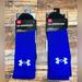 Under Armour Underwear & Socks | New Nwt Under Armour Ua Unrivaled Blue Performance 2 Crew Socks Unisex Adult Lg | Color: Blue/White | Size: L