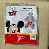 Disney Jackets & Coats | Disney Branded Youth Rain Poncho With Mickey Mouse And Hood | Color: Red/White | Size: 8g