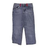 Zana Di Jeans Jeans - Mid/Reg Rise Straight Leg Denim: Blue Bottoms - Kids Girl's Size 16 - Dark Wash