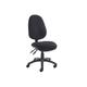 All Black 2 Lever Fabric Operator Office Chair No Arms, Express Delivery