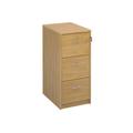 All Oak Office Filing Cabinet, 3 Drawer - 48wx66dx105h (cm)