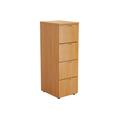 Impulse Office Filing Cabinet, 4 Drawer - 46wx60dx137h (cm), Beech