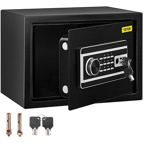 Vevor Coffre-Fort Biometrique a Empreintes Digitales 22,6 l Coffre-Fort Numerique Combinaison Cles