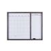 Towle Living 24 X 19-In Gray Dry Erase Calendar w/ Whiteboard Manufactured Wood in Black/Brown/White | 24.02 H x 19 W x 1.57 D in | Wayfair 5285107