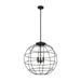 Innovations Lighting Bruno Marashlian Lake Placid 22 Inch Large Pendant - 221-3S-BK-CE-22-BK