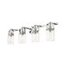 Innovations Lighting Bruno Marashlian Pilaster Ii Cylinder 34 Inch 4 Light Bath Vanity Light - 423-4W-PN-G423-7CL